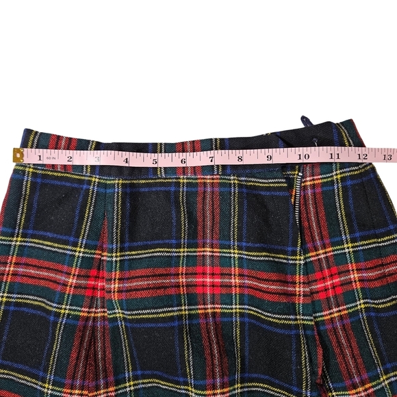 Ed Behan Vintage Tartan Tweed Skirt, Plaid,Knee Length, Size 0 - Picture 5 of 6
